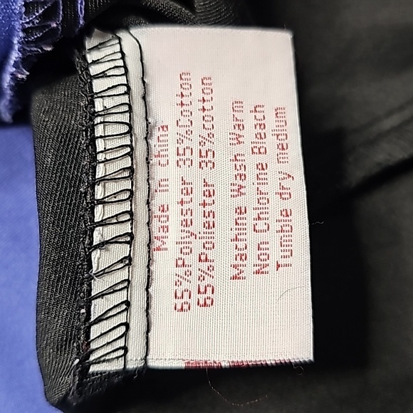 PROFESSIONAL choice uniform silk soft blue and black short sleeve scrub shirt - Picture 6 of 6